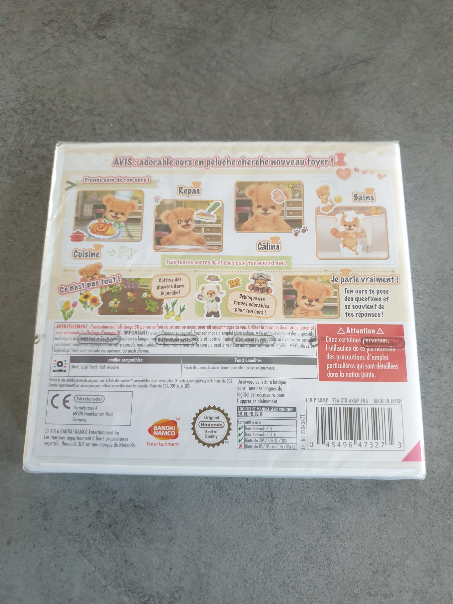 Mon ours et moi - Nintendo 3DS - Neuf Vf scellé