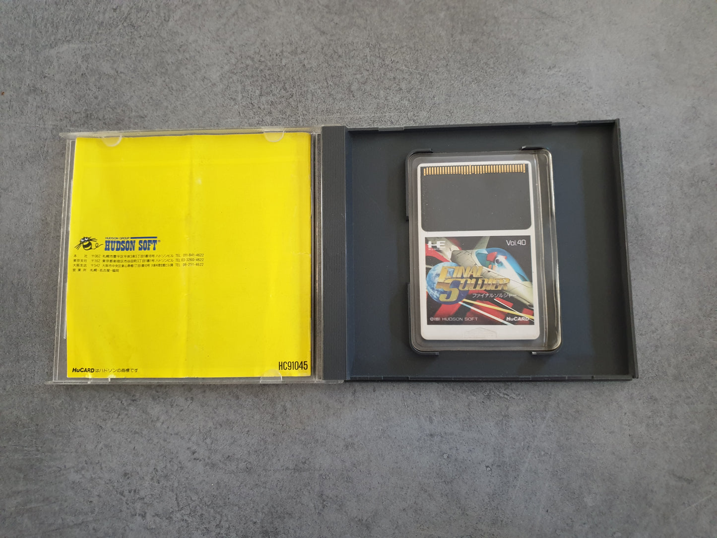 Final Soldier - PC Engine - HuCARD - Complet - Hudson Soft