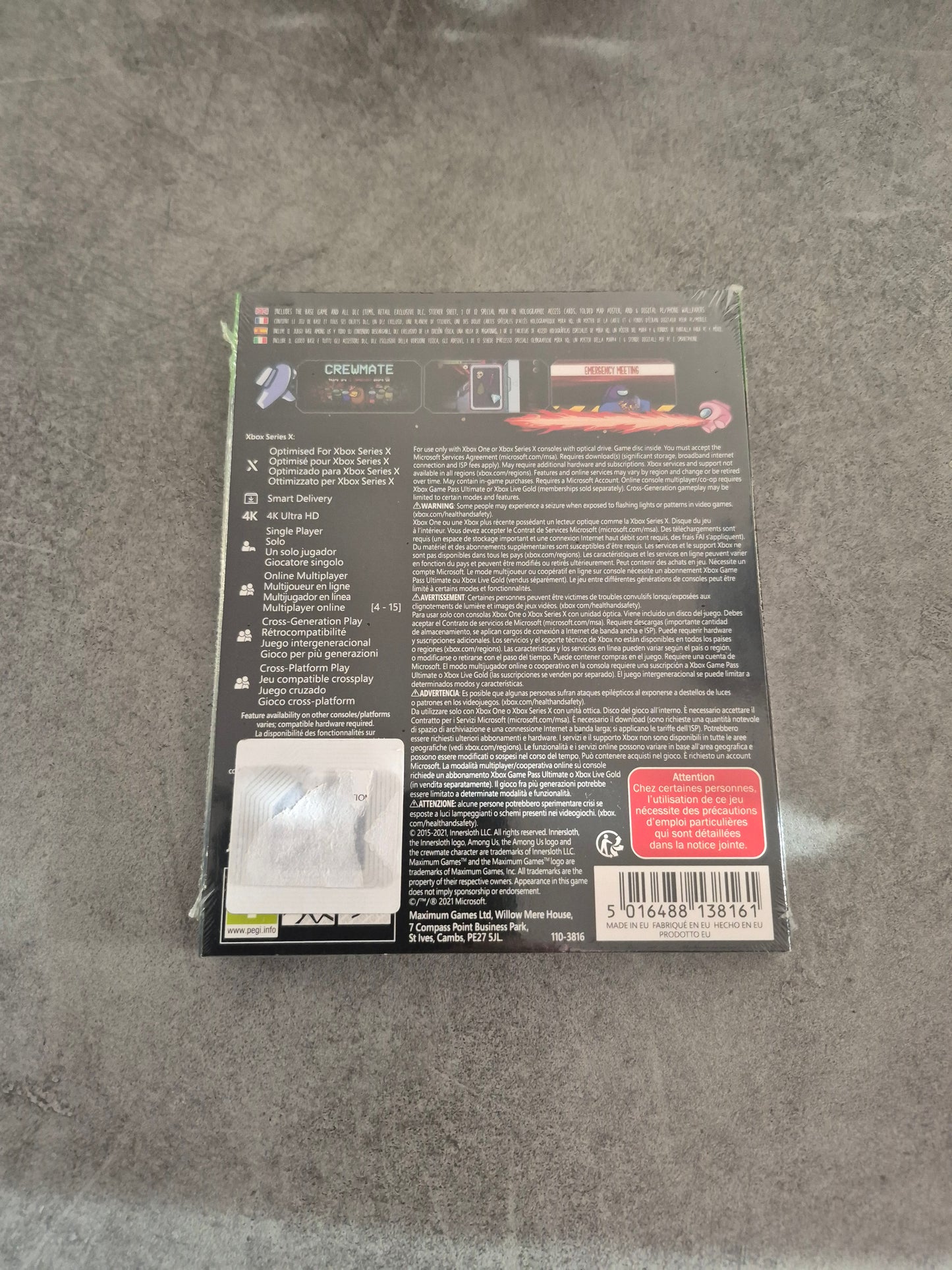 Jeu Among Us Crewmate Edition - Neuf Sous Blister - Xbox One / X - Pal Euro / Fr