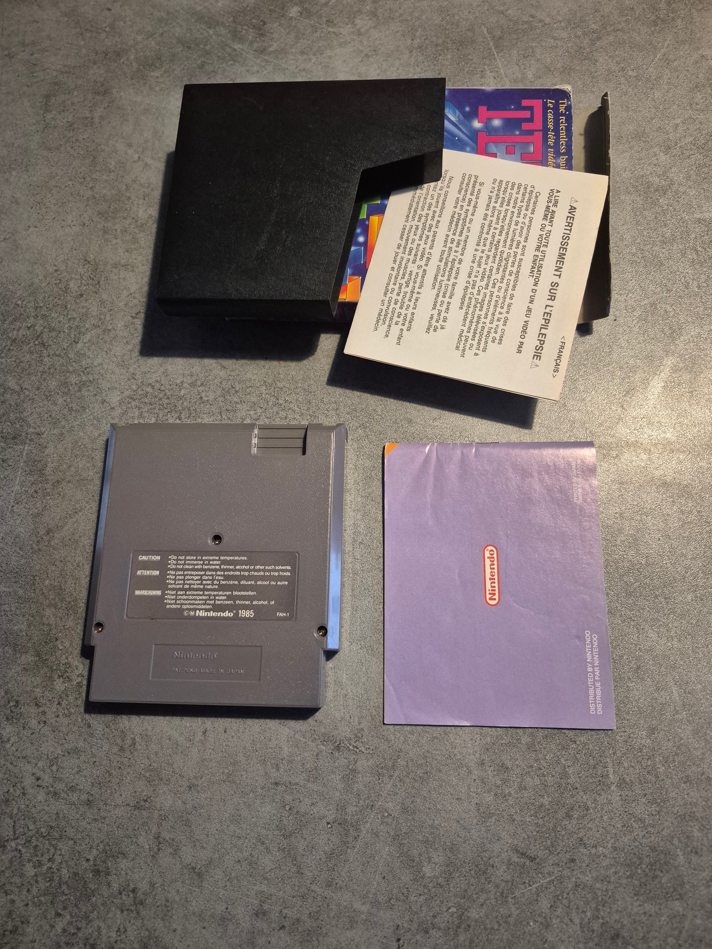 Jeu Tetris Nintendo NES Complet Pal Fah Cib