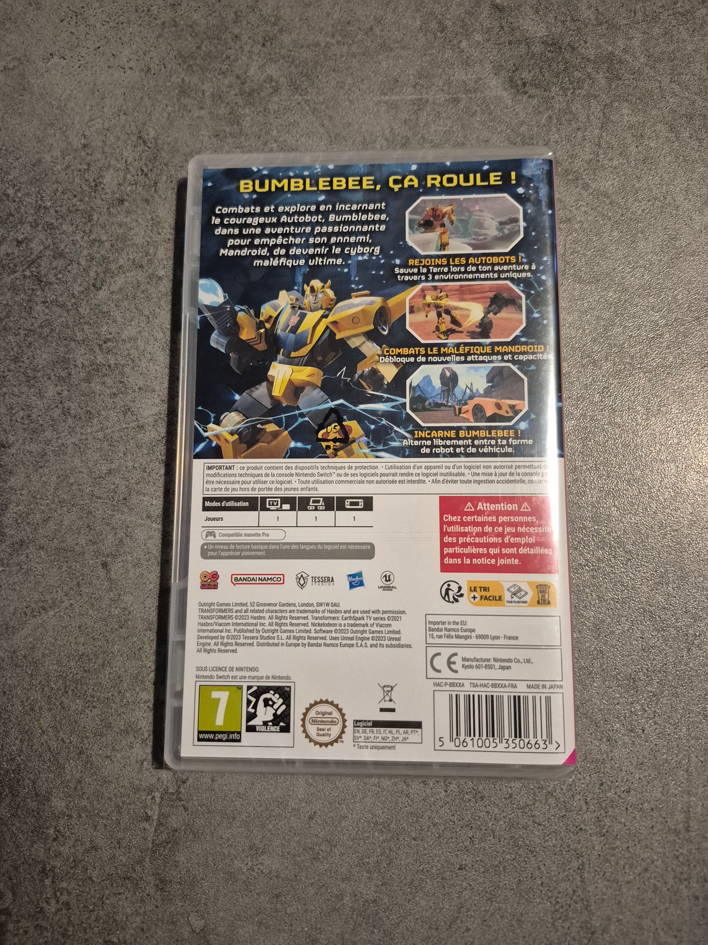 Jeu Transformers Earth Spark Expedition - Nintendo Switch - Neuf Scellé Pal Fr