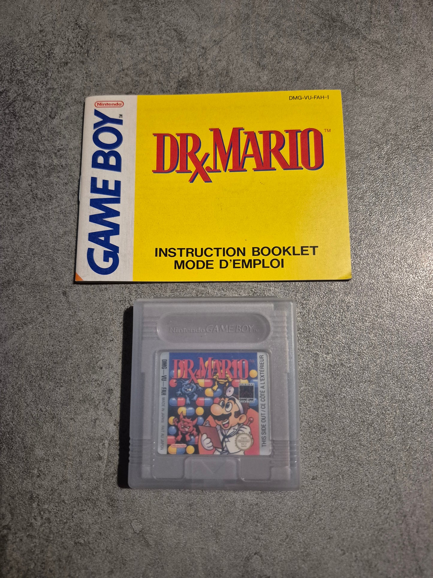 Jeu Dr. Mario - Nintendo Game Boy - Pal Fah Avec notice