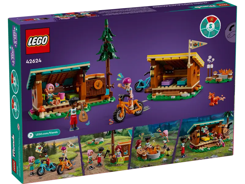 42624 LEGO Friends - Les cabanes chaleureuses de la base de loisirs - Neuf Scellé