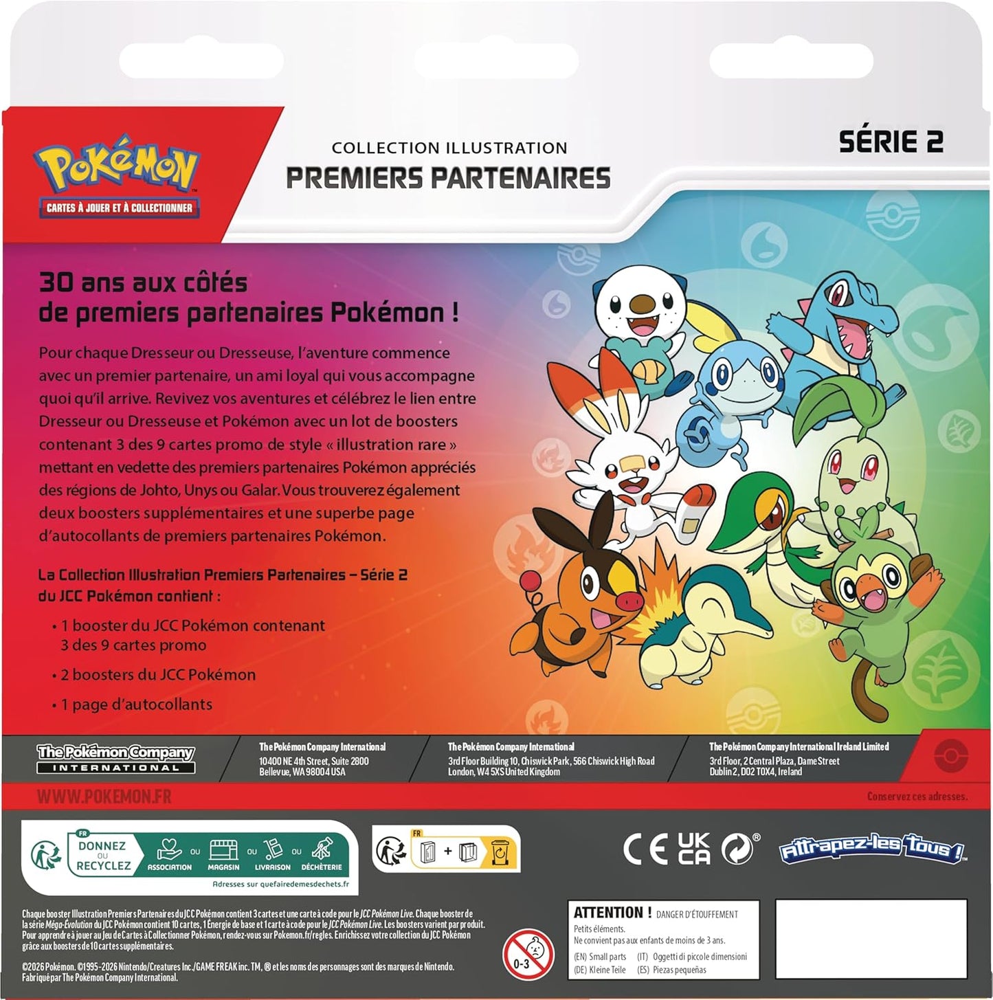 Pokémon – Coffret Collection Illustration – Premiers Partenaires – Serie 2 – FR Neuf Scellé
