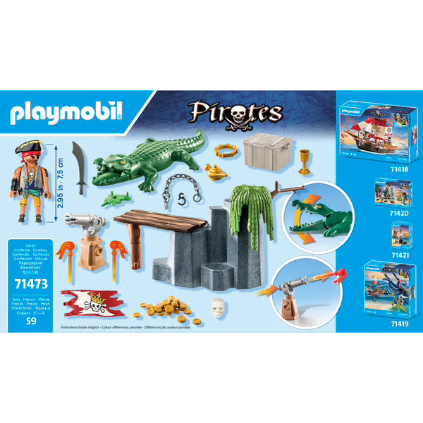 71473 - Playmobil Pirates - Pirate avec alligator - Neuf Scellé