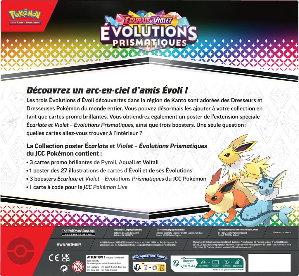 Pokémon : Coffret Poster Evolutions Prismatiques FR