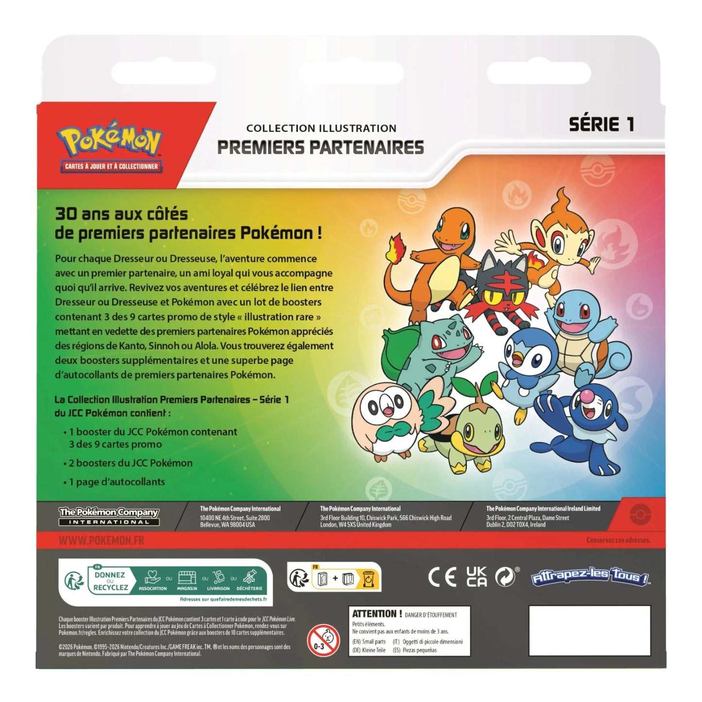 Pokémon – Coffret Collection Illustration – Premiers Partenaires – Serie 1 – FR Neuf Scellé