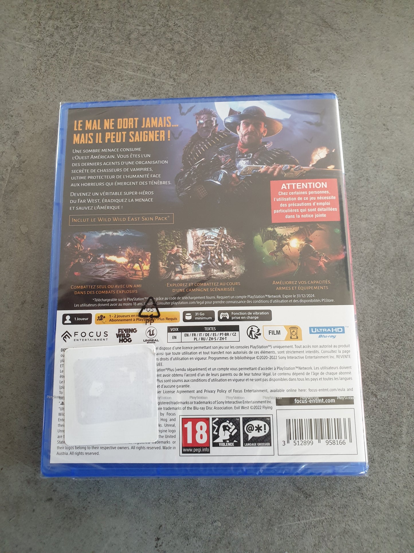 Evil West - PS5 Sony PlayStation 5 - Neuf Fr