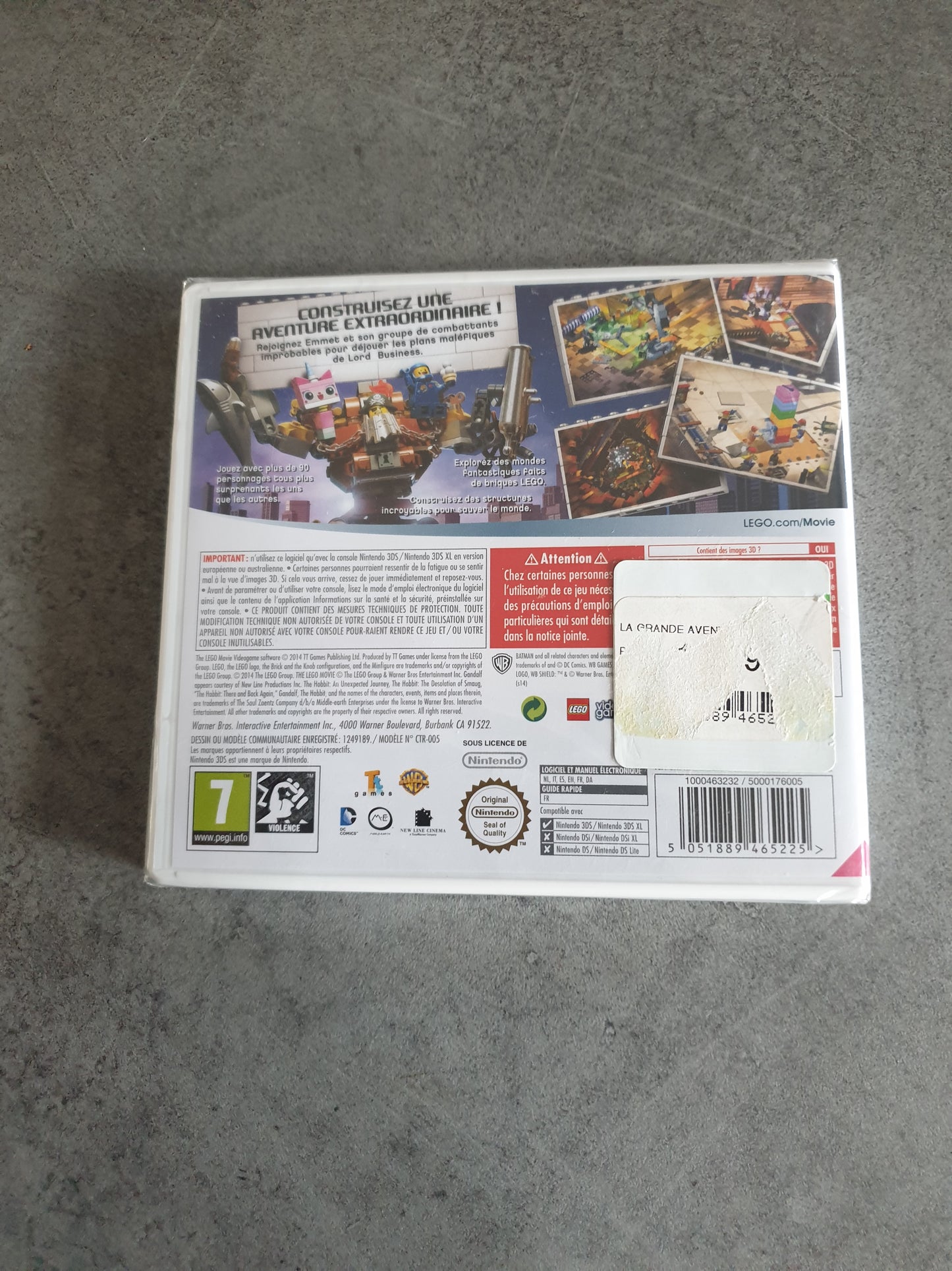 Lego La Grande Aventure : le jeu vidéo - Nintendo 3DS - PAL FR - Neuf