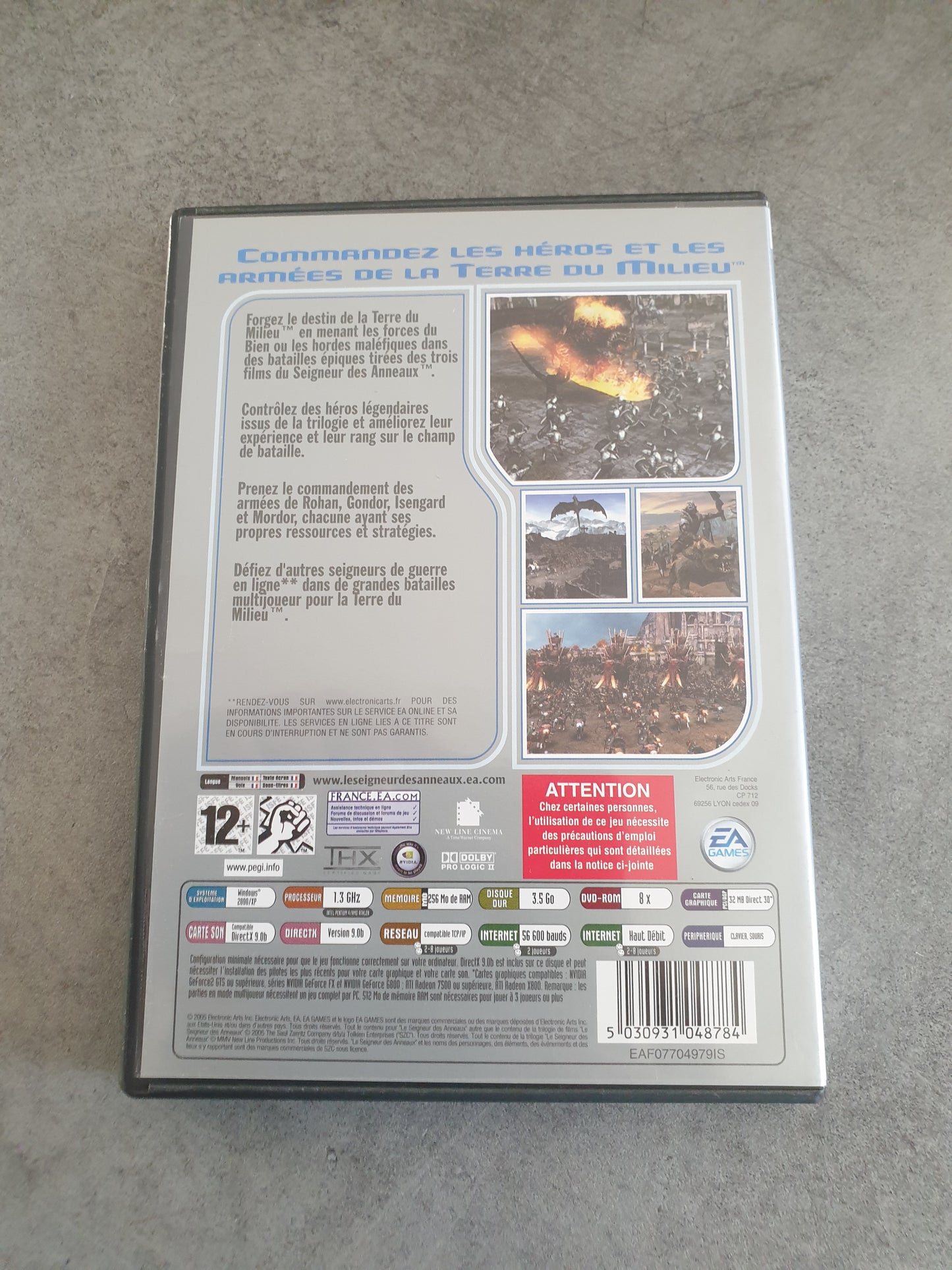 Le Seigneur Des Anneaux La Bataille Pour La Terre Du Milieu - Jeu PC - Classics - Complet - FR