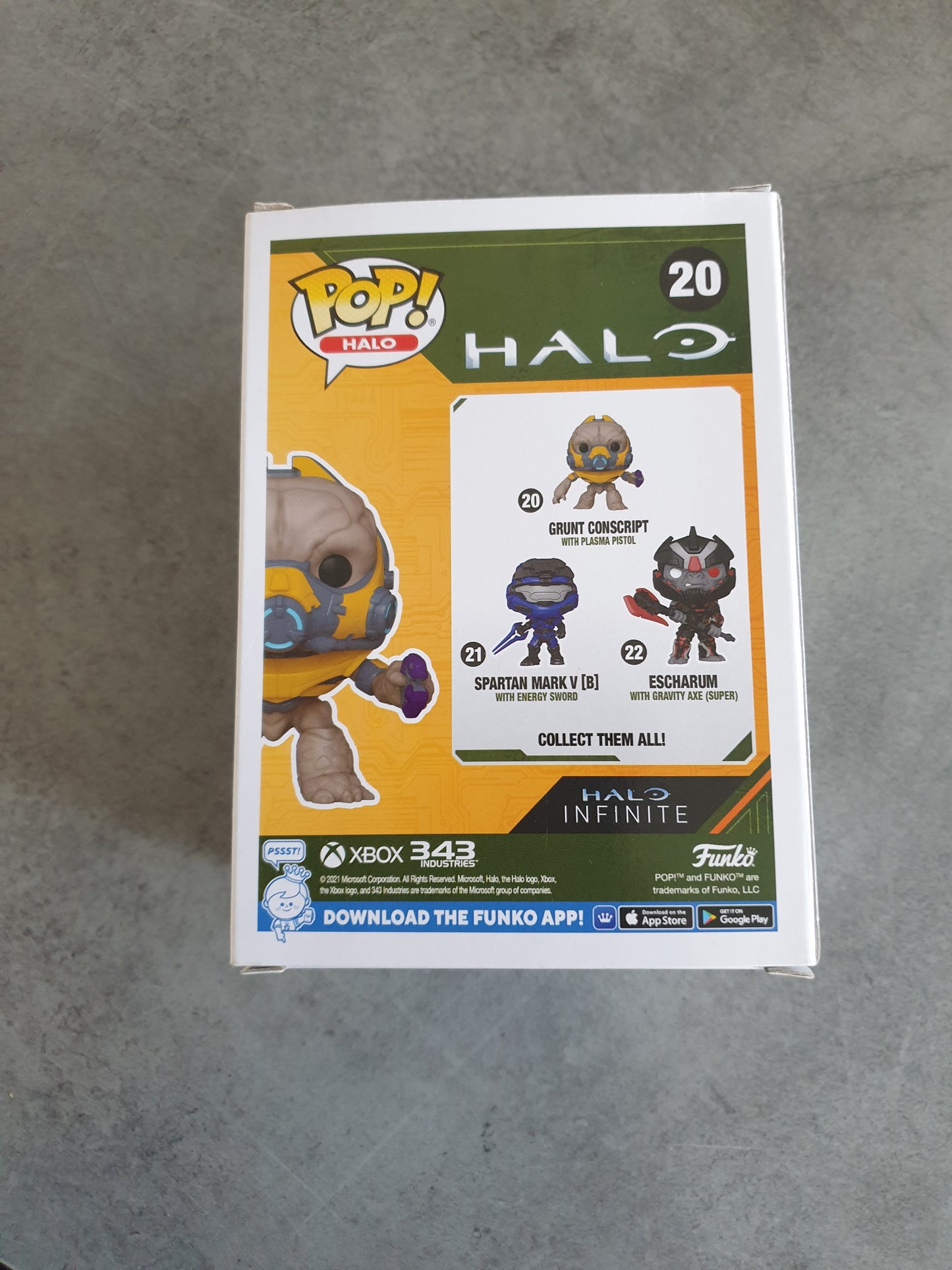 Funko Pop! Halo Infinite Grunt conscript avec pistolet plamsa - n°20