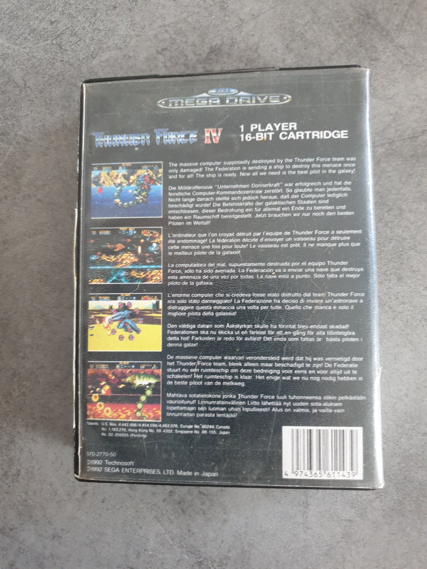 Thunder Force IV 4 - SEGA Megadrive Mega Drive - Sans Notice - PAL