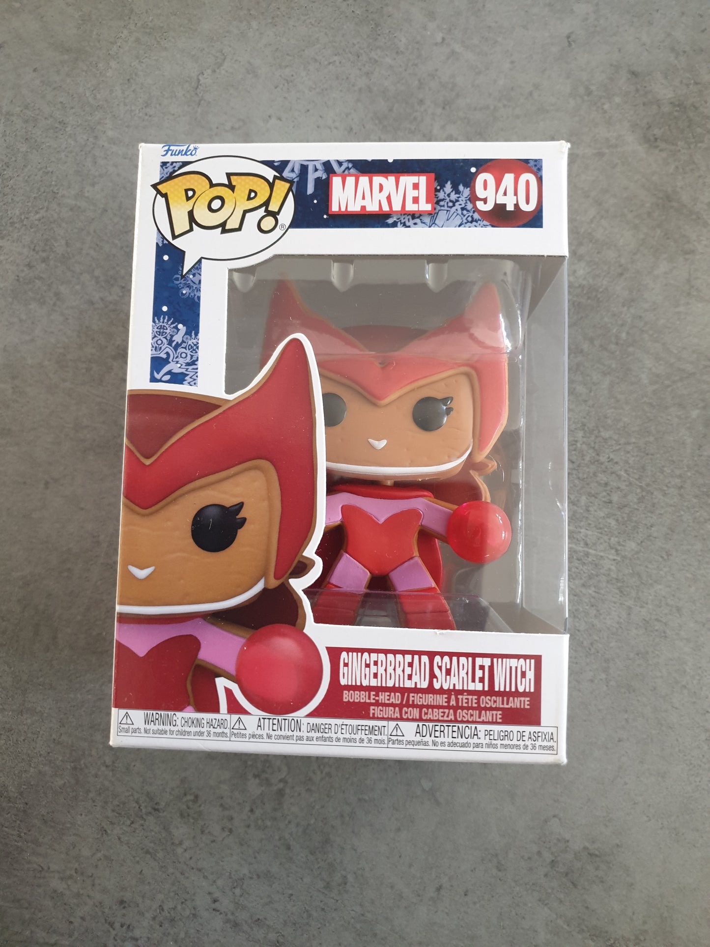 Funko Pop ! Holiday Marvel : Gingerbread Scarlet Witch n°940 - Neuf