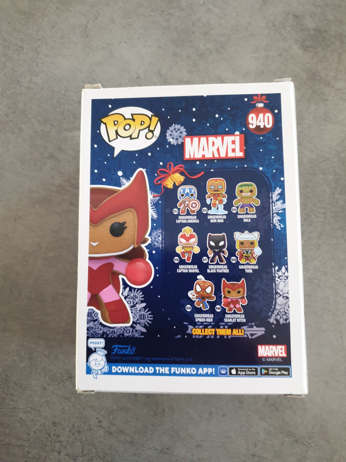 Funko Pop ! Holiday Marvel : Gingerbread Scarlet Witch n°940 - Neuf