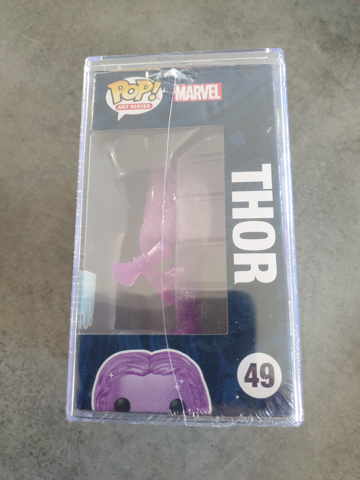 Figurine Funko Pop! Thor art Series Marvel The Infinity Saga n°49 +Hard Box - Neuf