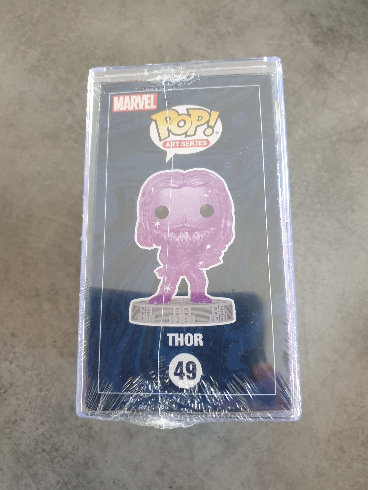 Figurine Funko Pop! Thor art Series Marvel The Infinity Saga n°49 +Hard Box - Neuf