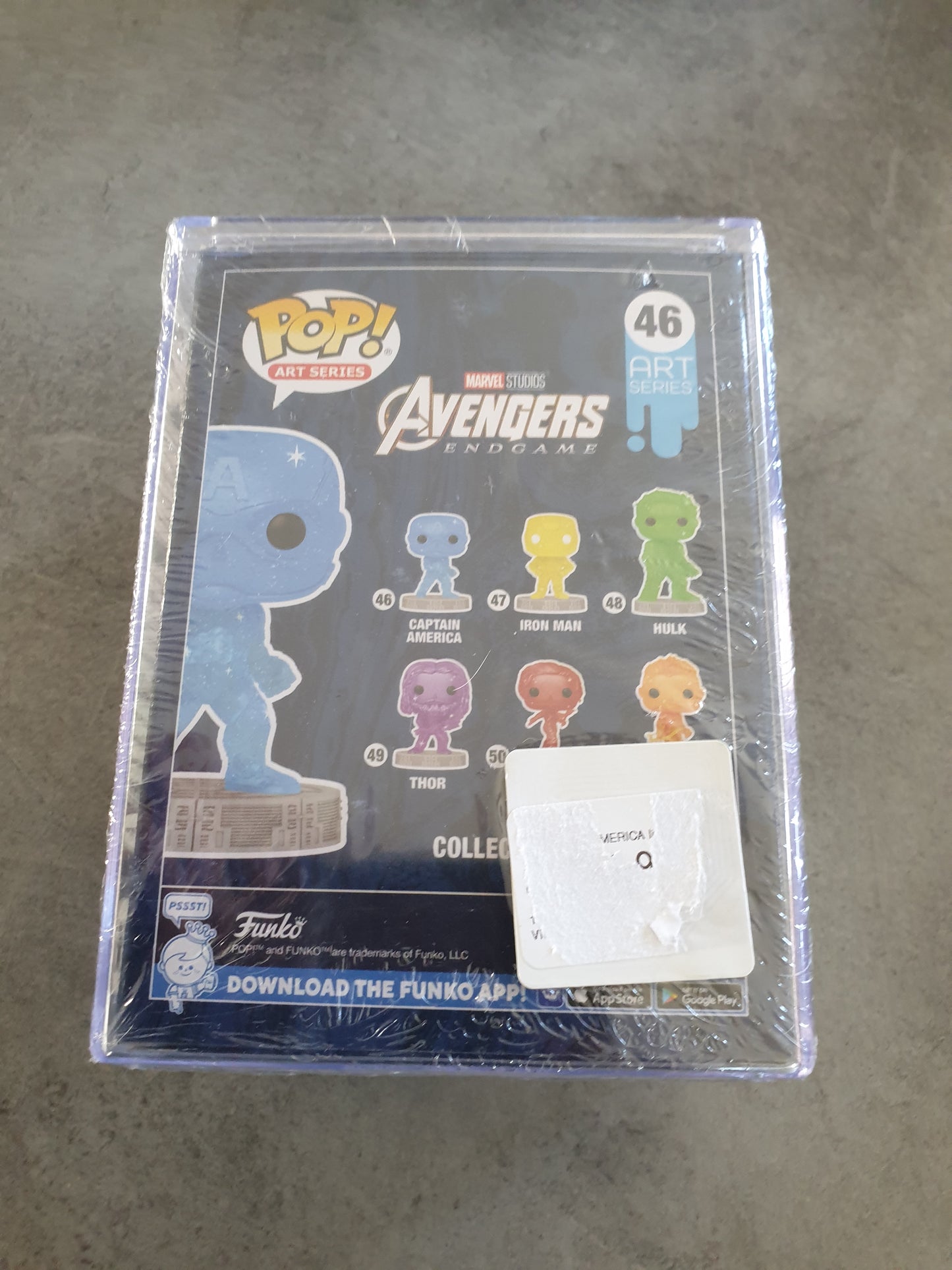 Figurine Funko Pop! Captain America - art Series Marvel The Infinity Saga n°46 + Hard Box - Neuf