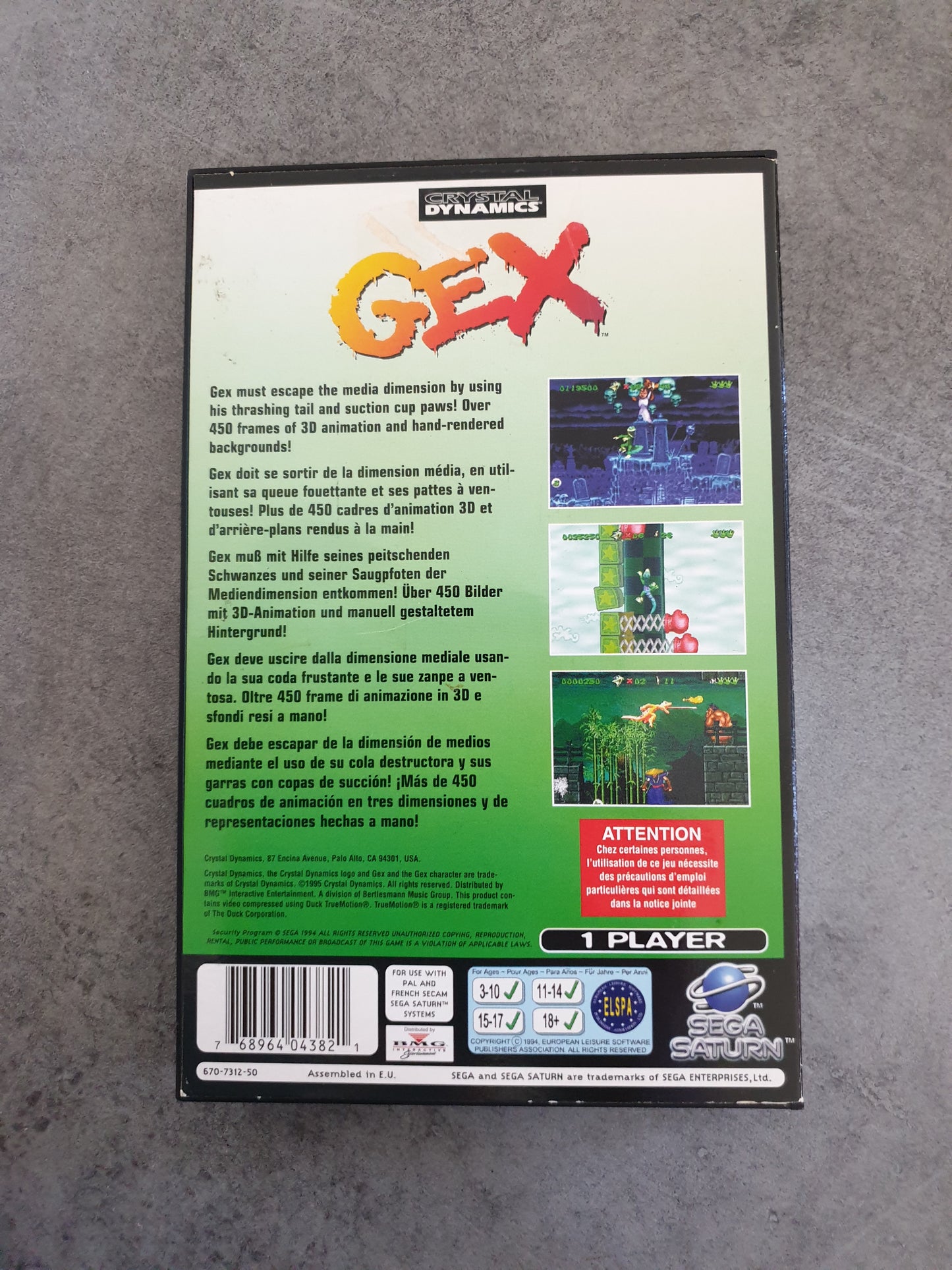 GEX - Sega Saturn - PAL - Complet