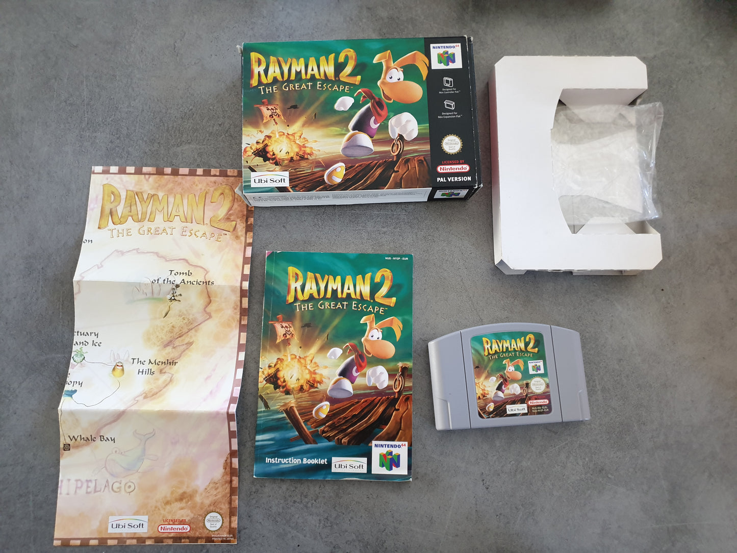 Rayman 2 : the Great Escape - Nintendo 64 N64 - PAL EUR - Complet avec carte