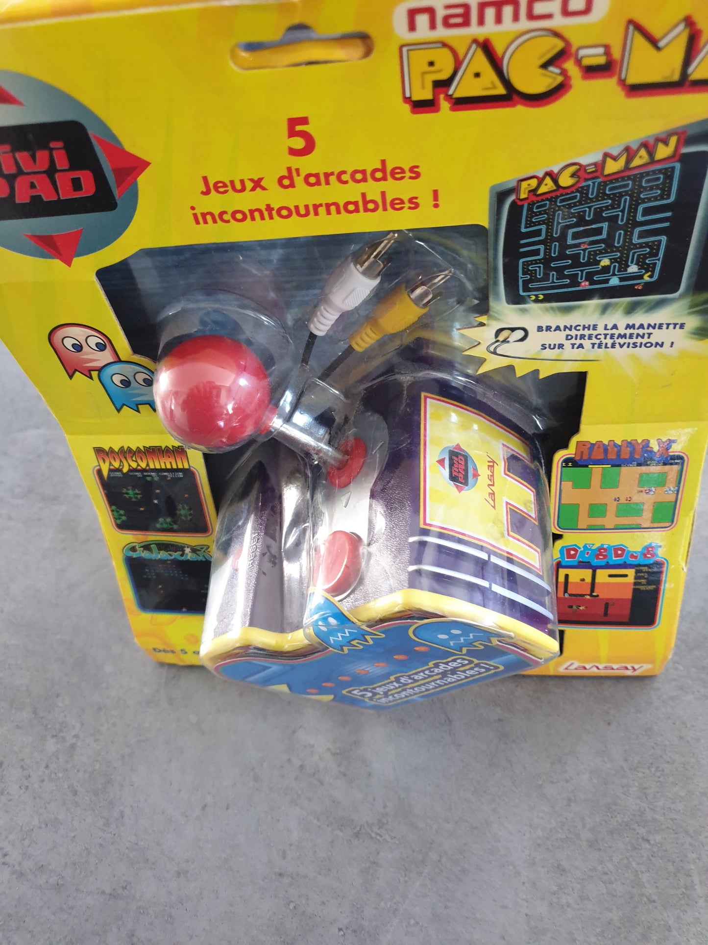 console joystick manette Pac Man TV plug Namco - Borne Arcade Rétro - Neuf Scellé VF
