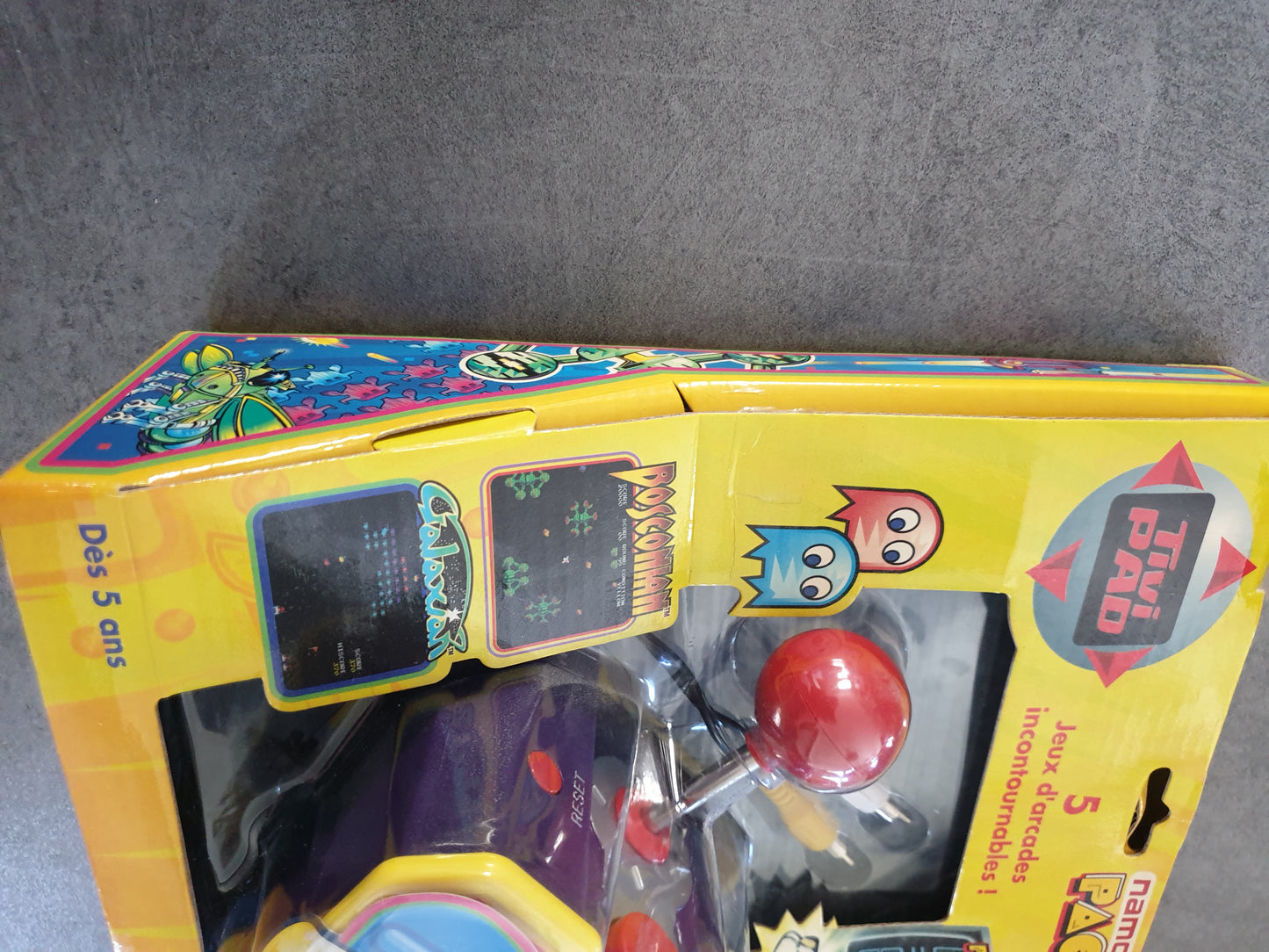 console joystick manette Pac Man TV plug Namco - Borne Arcade Rétro - Neuf Scellé VF