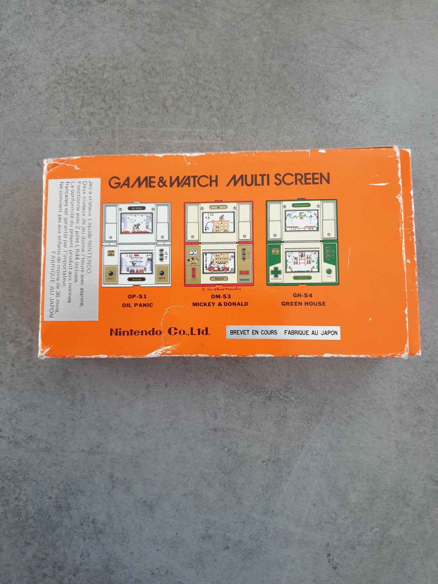 Game Watch Multi screen Donkey kong DK 52 nintendo 1982