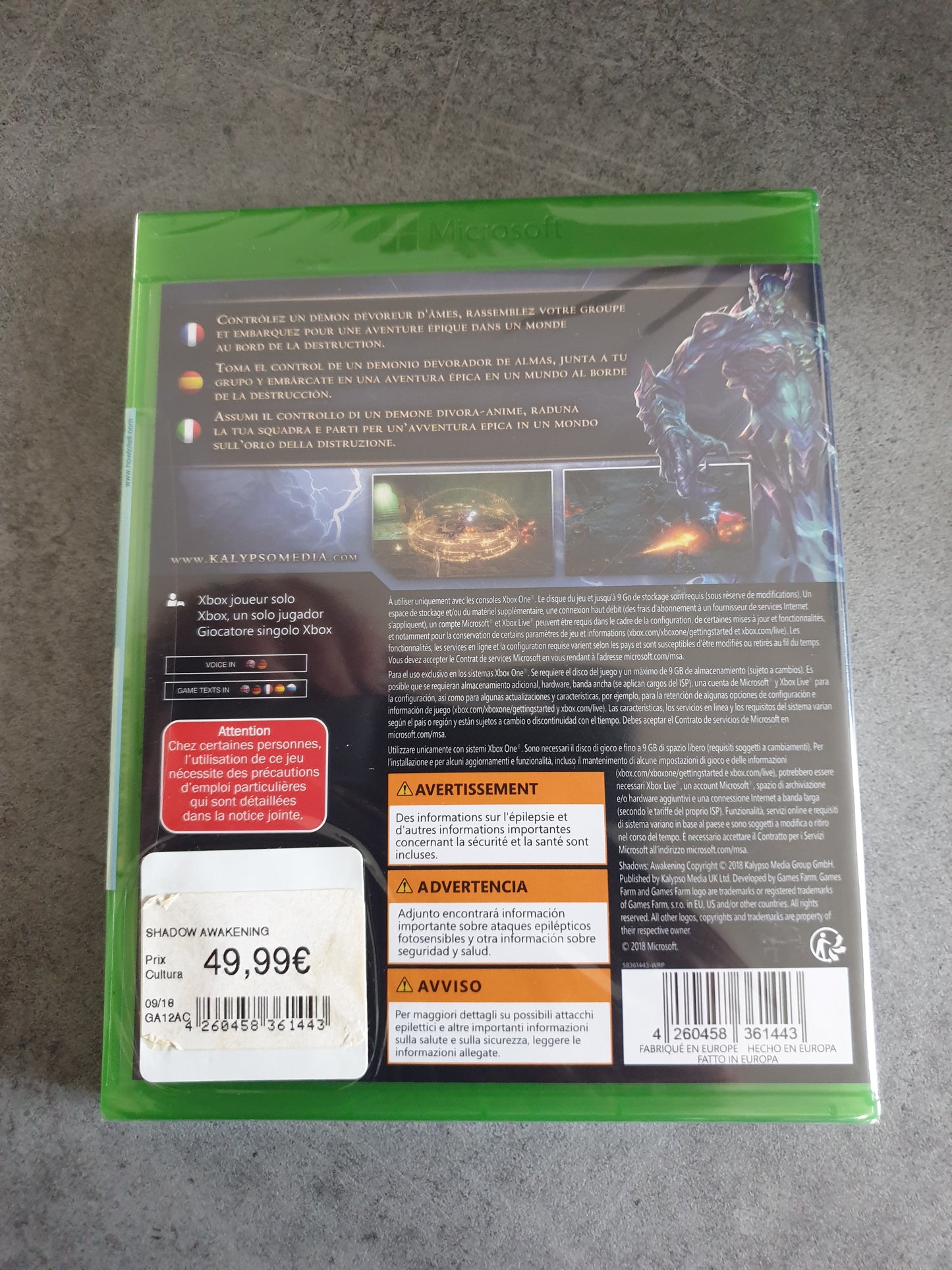 Shadows : Awakening - Microsoft Xbox One - Neuf PAL FR