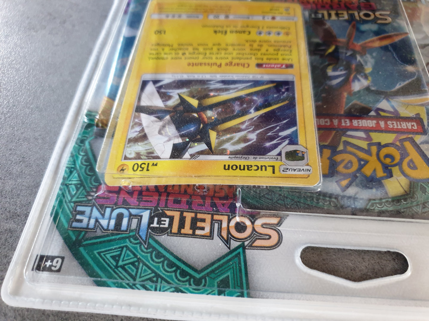 Tripack Pokémon Soleil et lune gardiens ascendants - Lucanon - Neuf Scellé VF