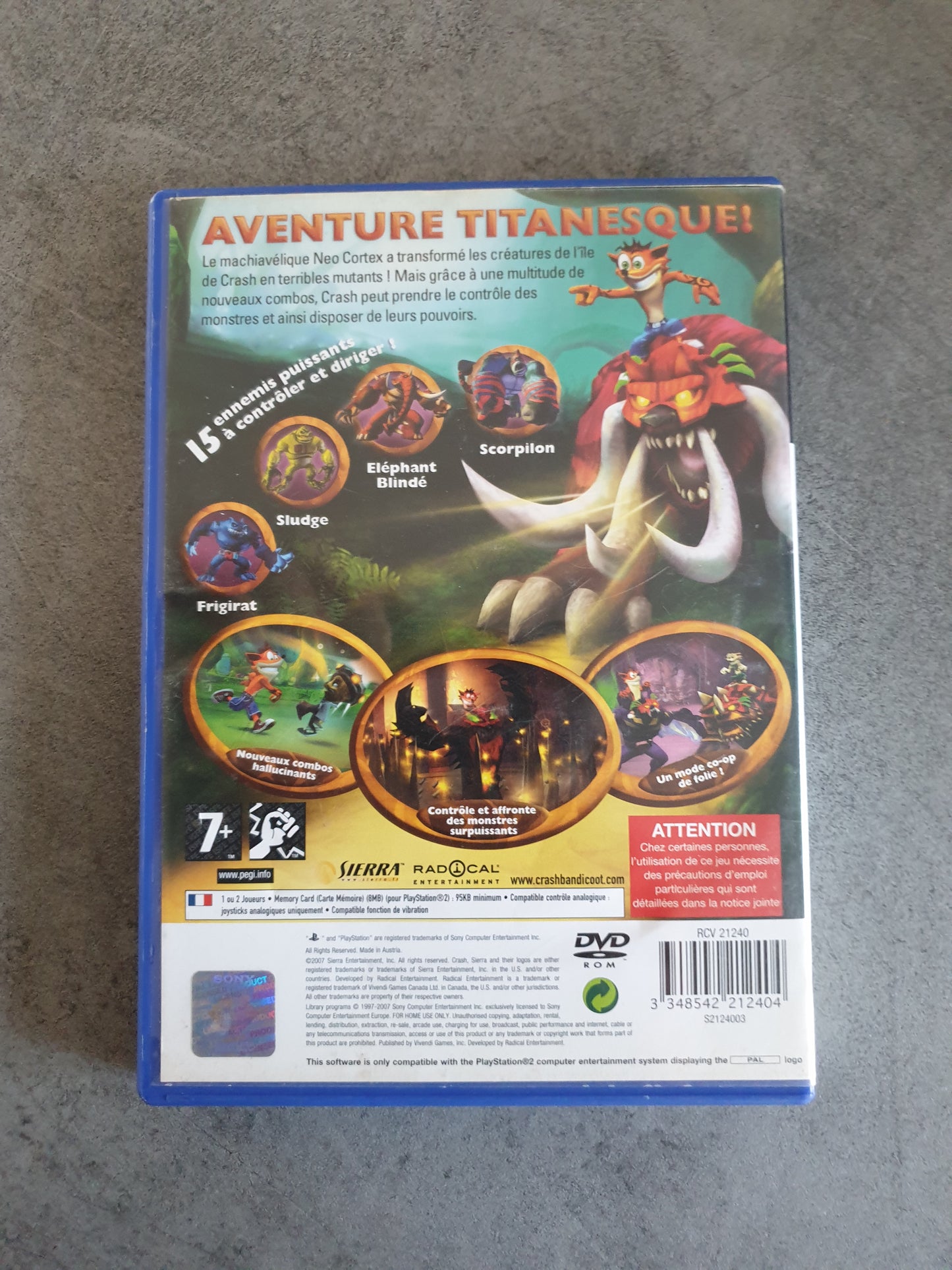 Crash of the Titans - Playstation 2 / PS2 - PAL FR - Complet
