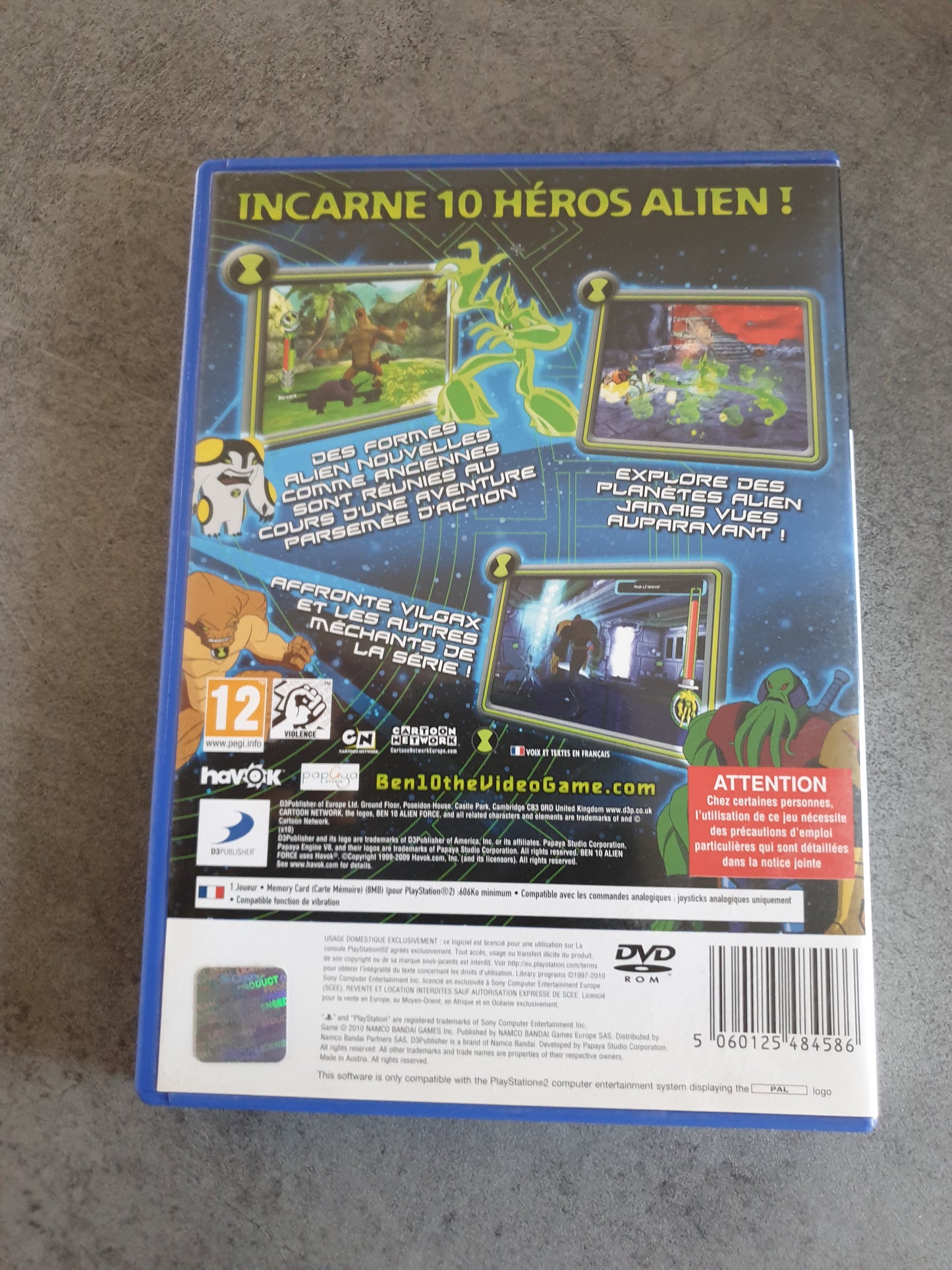 Ben 10 Alien Force : Vilgax Attacks - Playstation 2 / PS2 - PAL FR - Complet