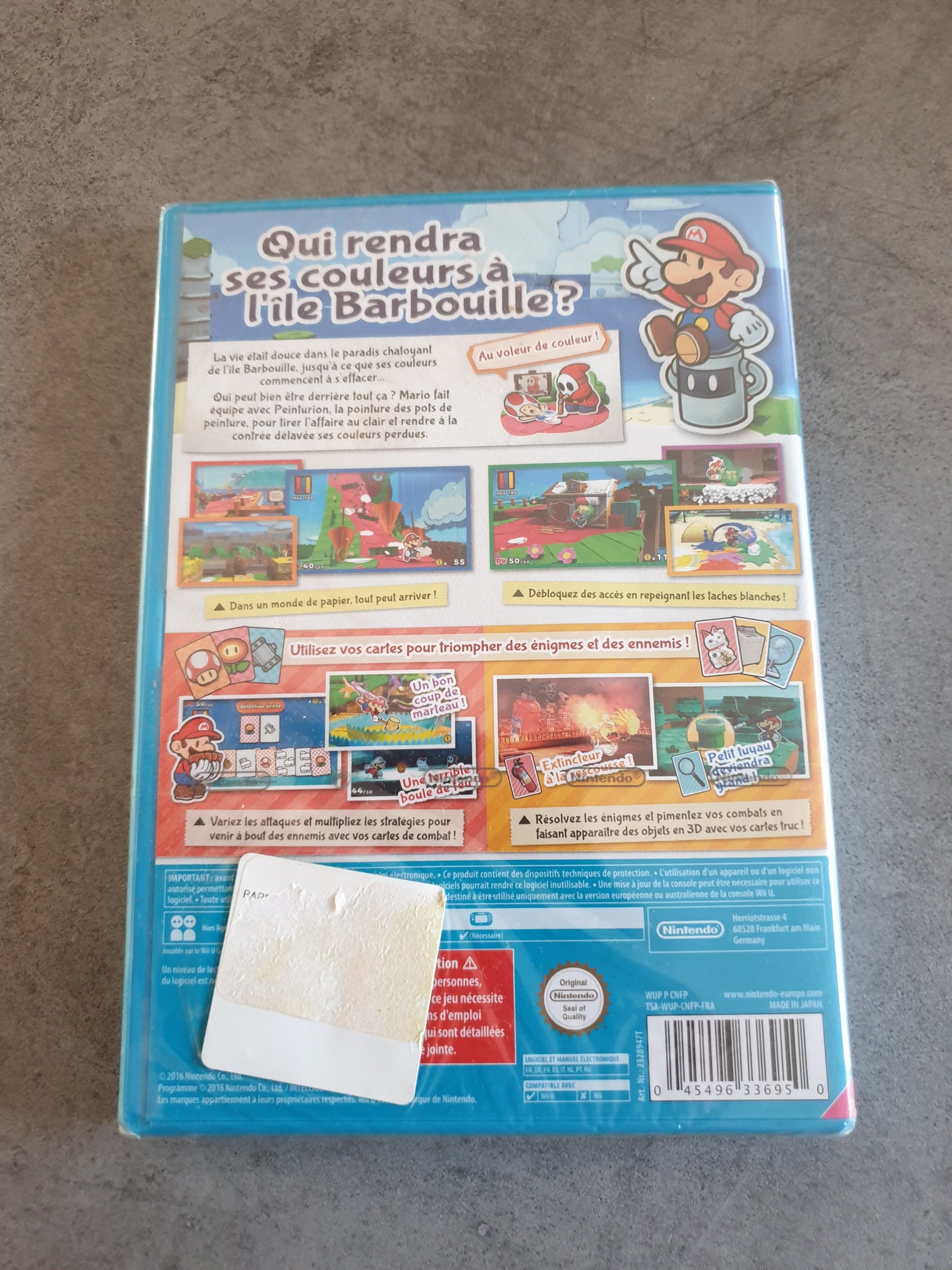 Paper Mario Color Splash - Nintendo Wii U - Neuf PAL FR