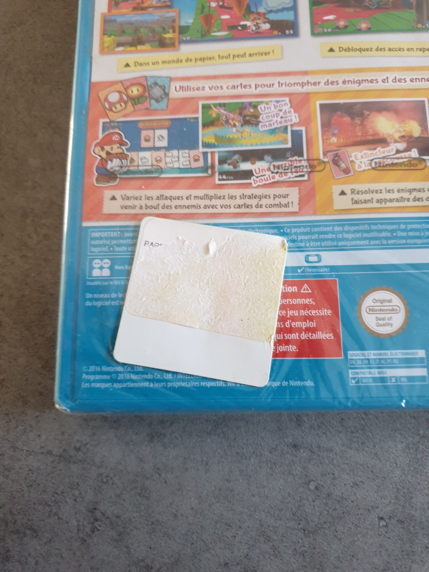 Paper Mario Color Splash - Nintendo Wii U - Neuf PAL FR
