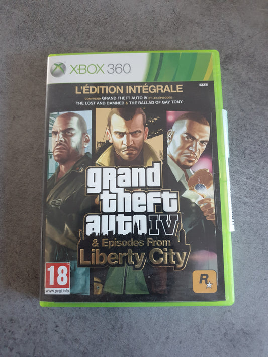 Grand Theft Aufto IV Episodes From Liberty City Edition Intégrale Gta 4 - Xbox 360 - Complet PAL FR