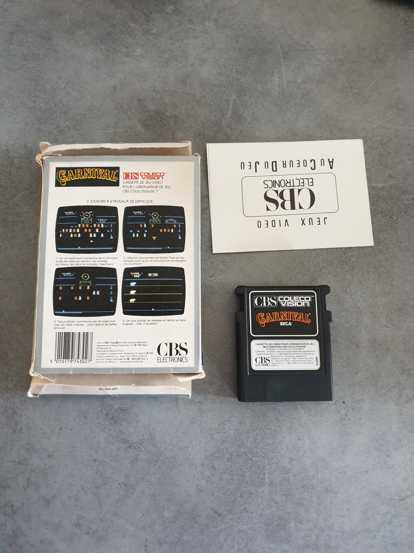 Carnival - Sega Colecovision - PAL FR - Sans notice