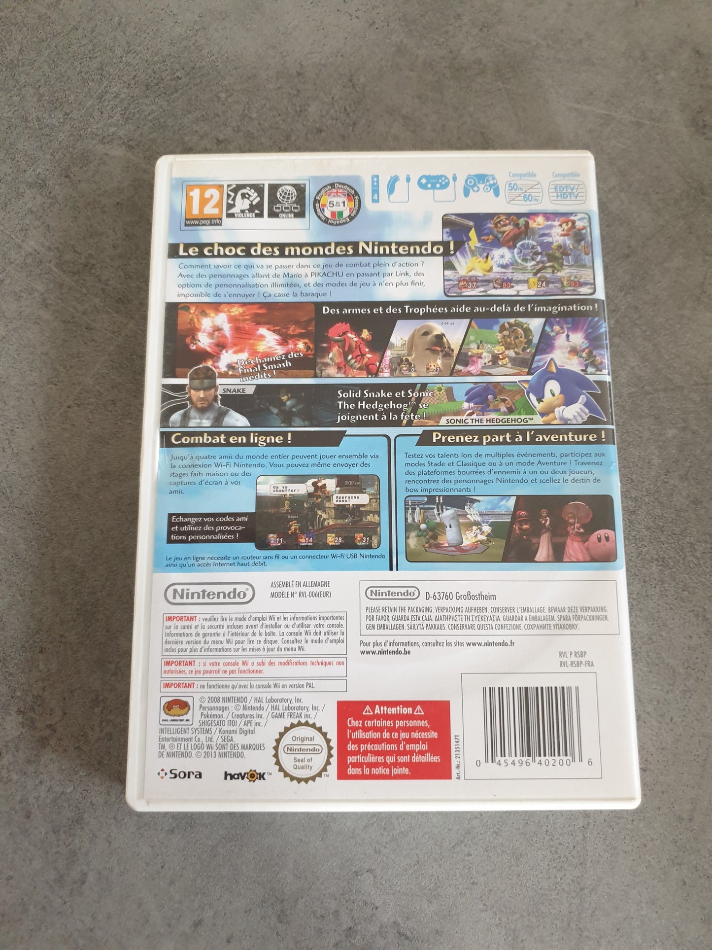 Super Smash Bros Brawl - Nintendo Wii - Complet PAL FR - Select