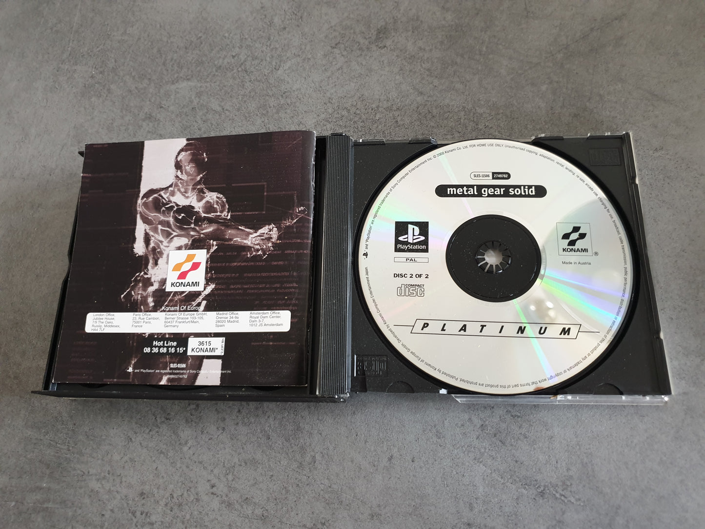 Metal Gear Solid - PlayStation PS1 - PAL FR PLATINUM - Complet