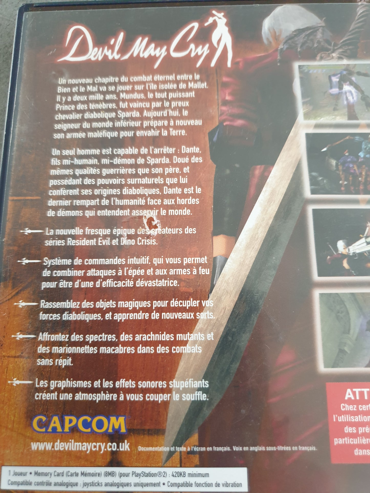 Devil May Cry - Sony PlayStation 2 - Complet PAL FR - Bundle Disque Presse Promo Avec