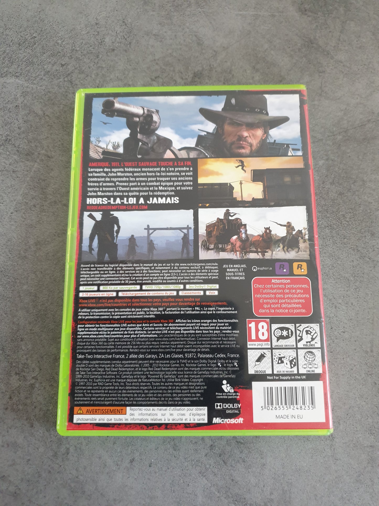 Red Dead Redemption - Xbox 360 - Complet PAL FR