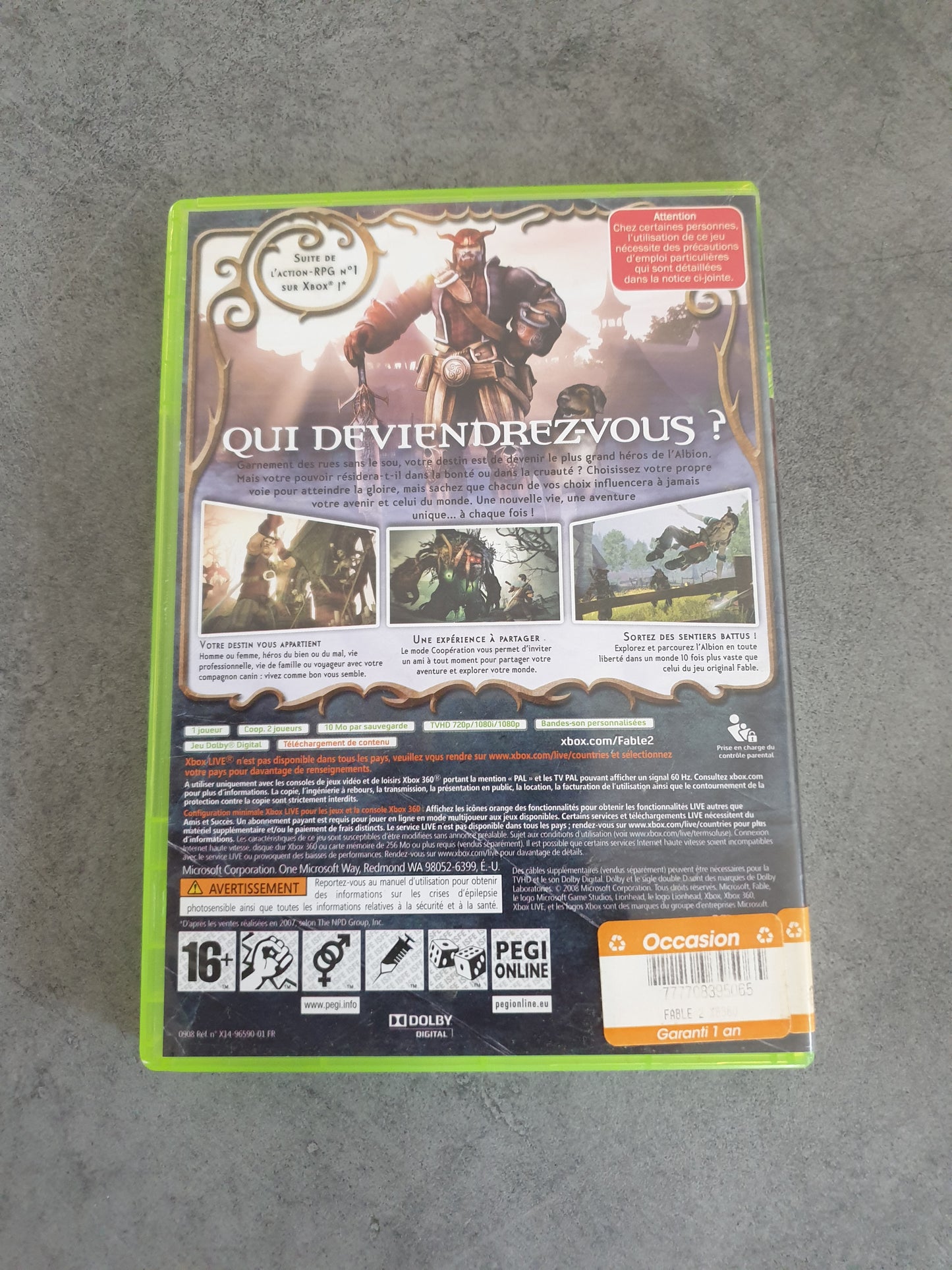 Fable 2 - Microsoft Xbox 360 - Complet PAL VF
