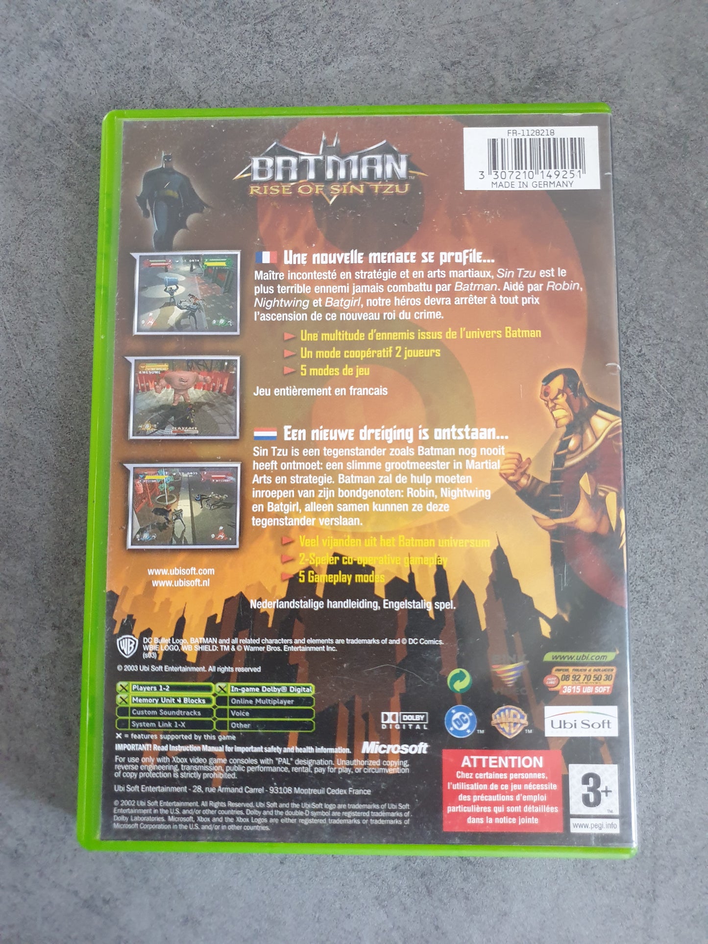 Batman Rise Of Sin Tzu - Microsoft Xbox - Complet pal Fr