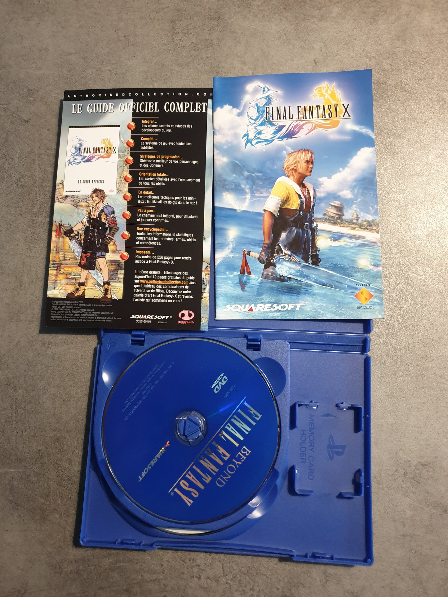 Final Fantasy X + DVD Bonus - PlayStation 2 PS2 - PAL FRA - Complet