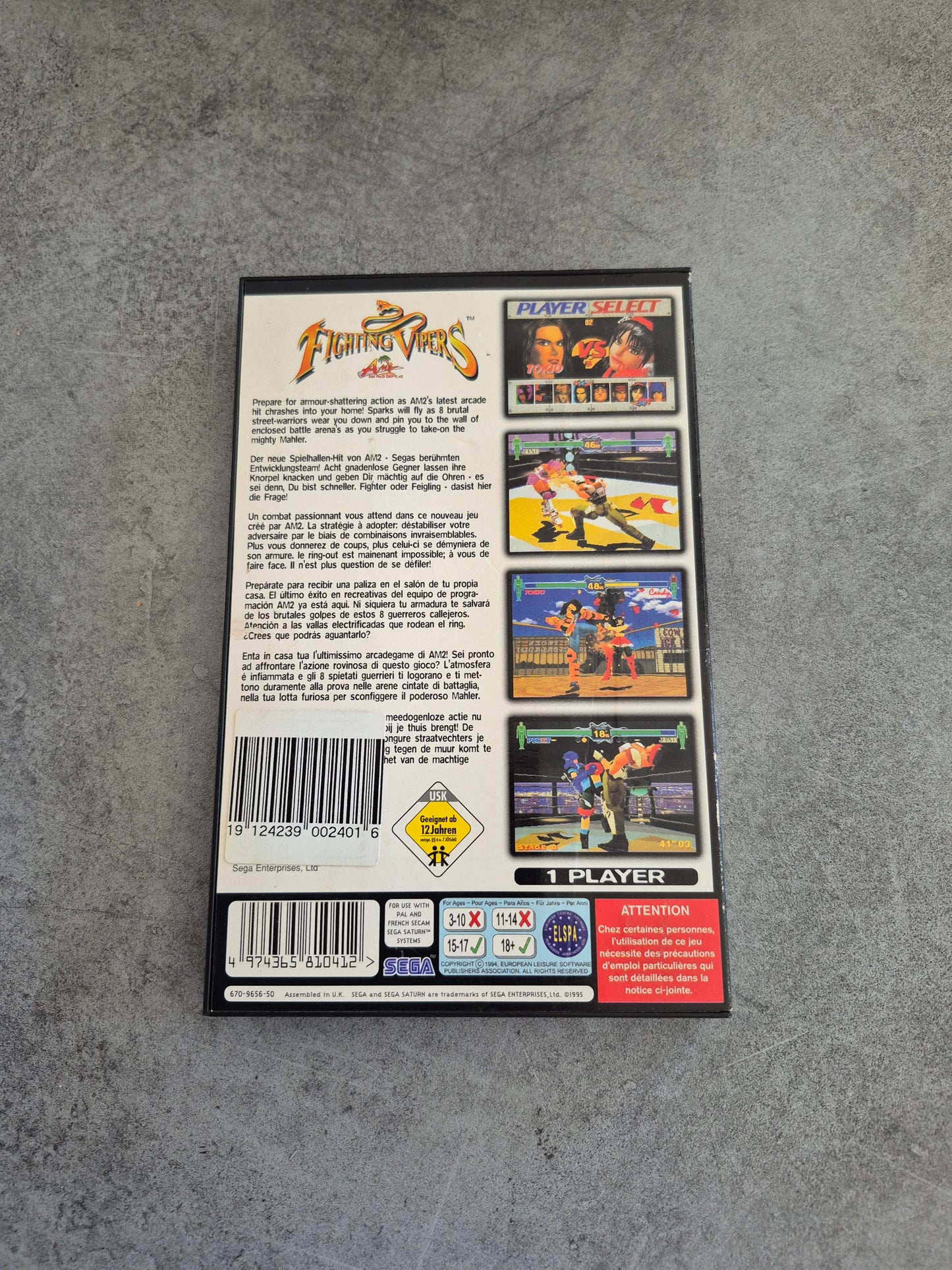 Fighting Vipers - SEGA Saturn - Complet - PAL - Très Bon Etat