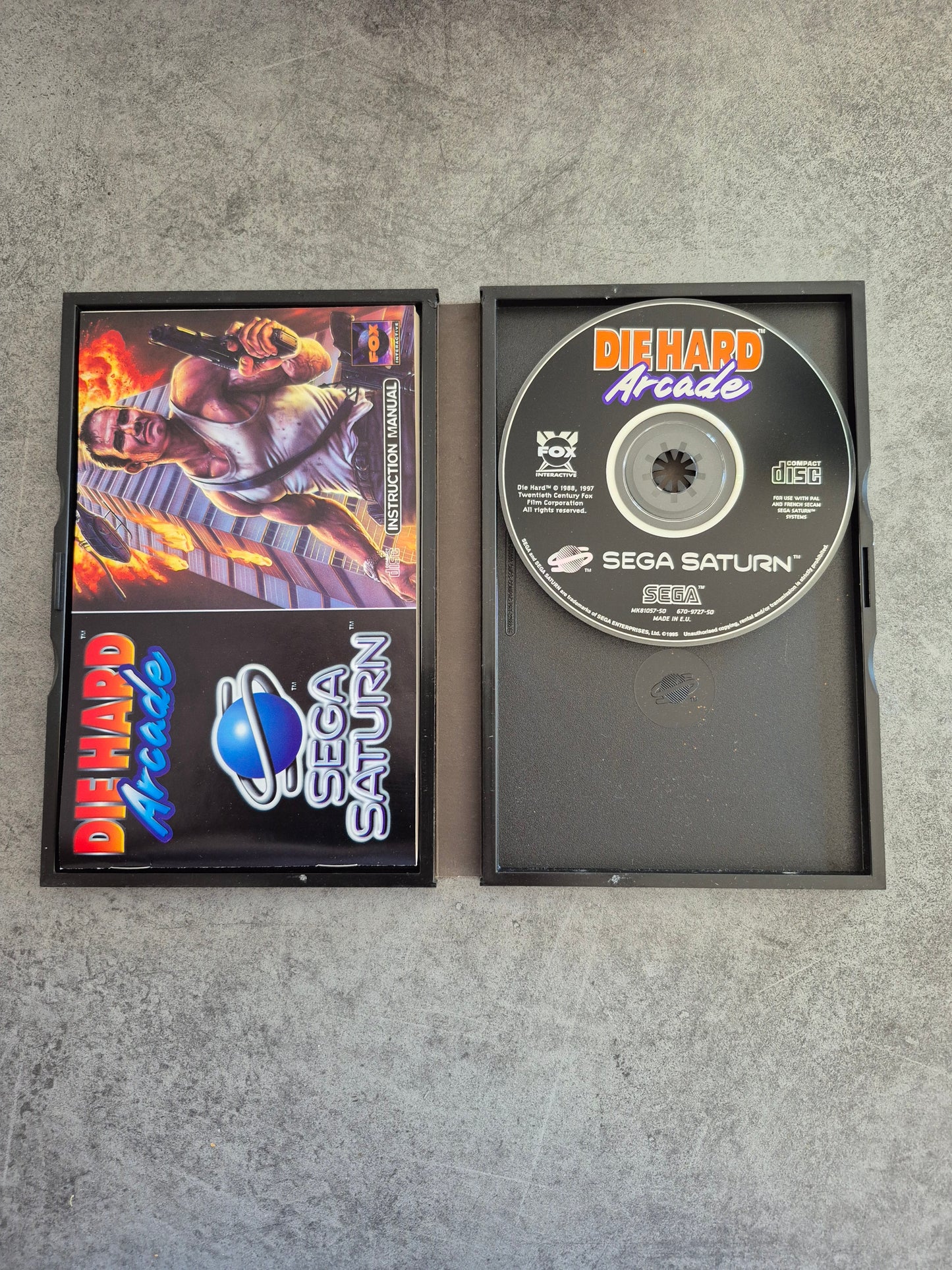 Jeu Sega Saturn - Die Hard Arcade - Complet Pal Fr - Etat Neuf
