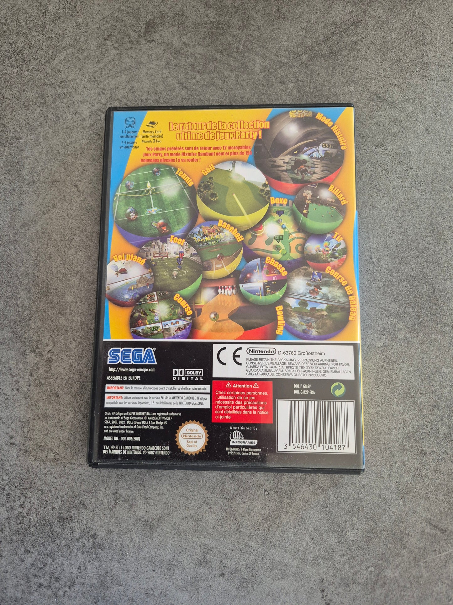 Super Monkey Ball 2 Gamecube Complet PAL FR FRA Game Cube