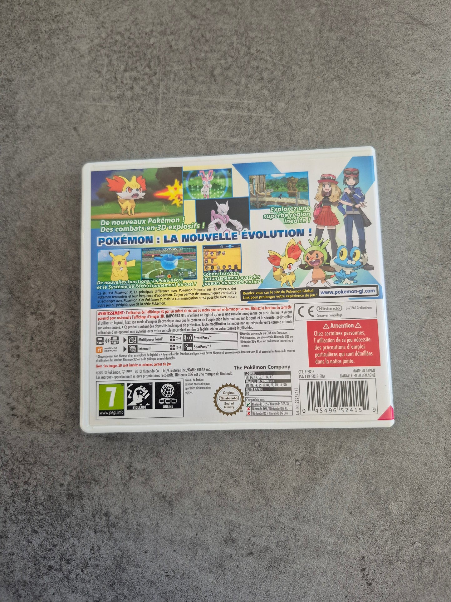 Jeu Nintendo 3DS - Pokémon X - Complet - FR