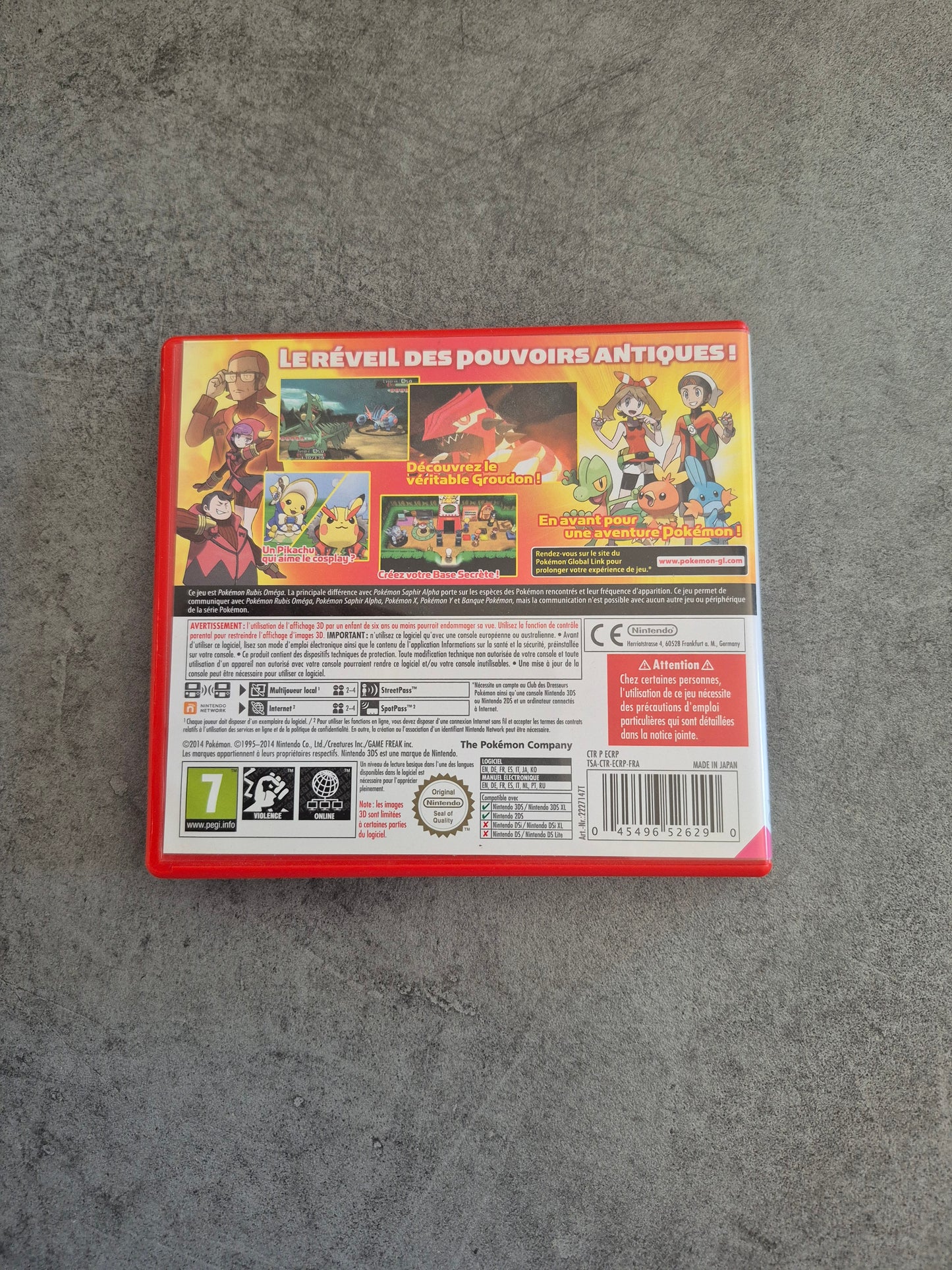 Jeu Nintendo 3DS - Pokémon Rubis Oméga - Complet - FR