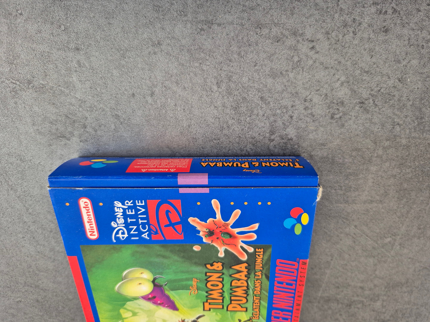 Jeu Super Nintendo Timon & Pumbaa s'éclatent dans la jungle - Pal FRA FAH très Bon état - Complet - Snes