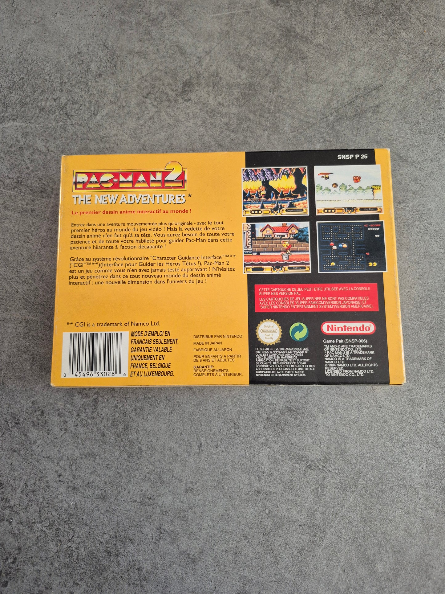 Super Nintendo Pac Man 2 ~ The New Adventures ~ FRA FAH - Super état - Complet