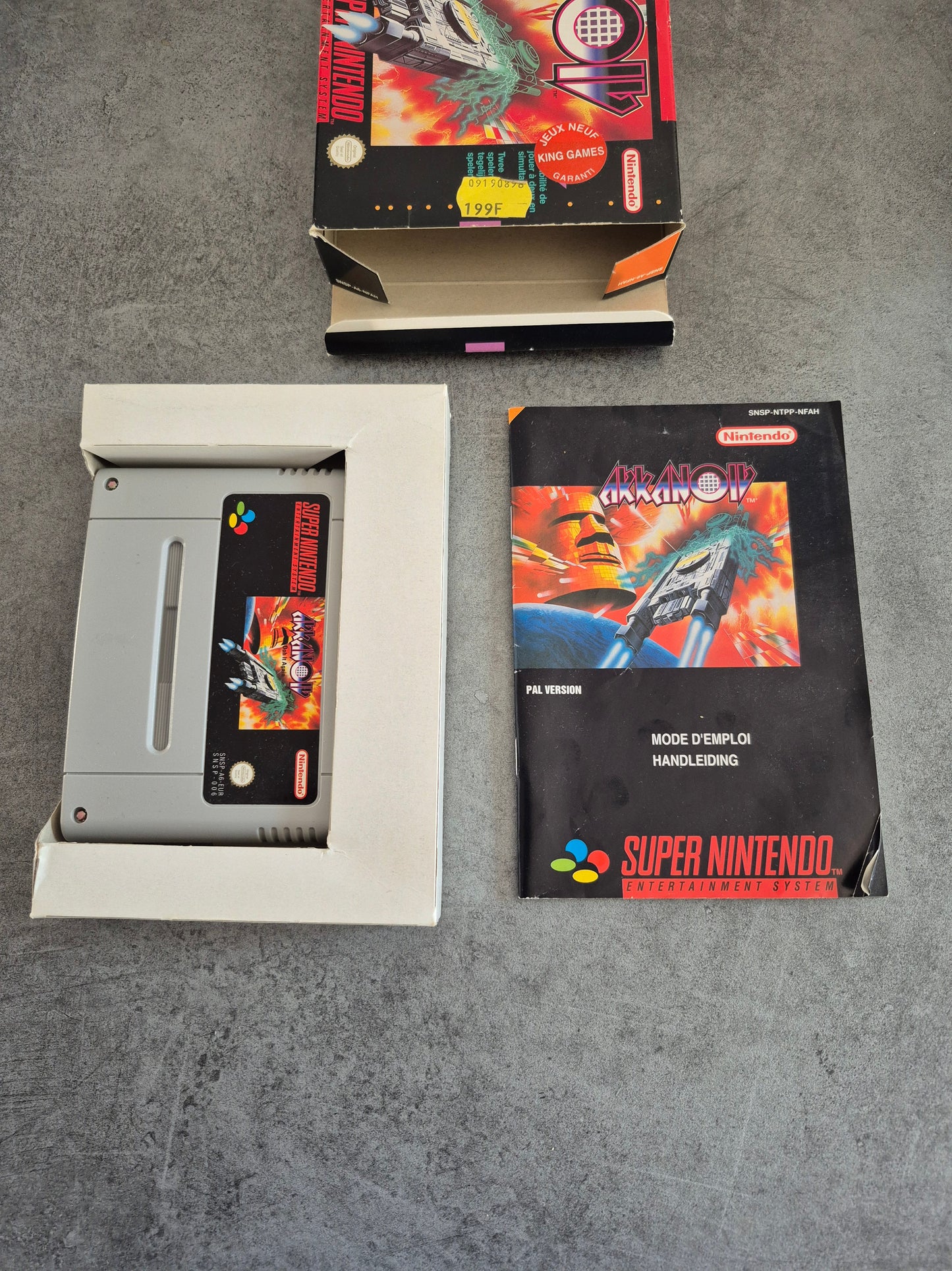 Jeu Arkanoid FAH Super Nintendo - SNES - Pal FAH Complet Super état