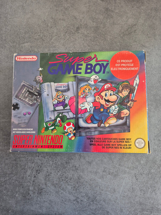 Super Gameboy complet sur Super Nintendo SNES GB FAH